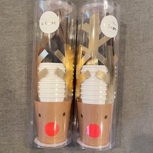 New Meri Meri Reindeer Cups (2 packs)
